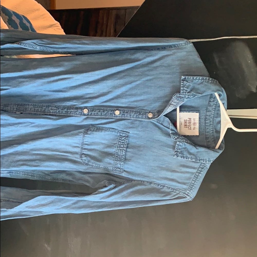 denim blue shirt - Picture 1 of 1